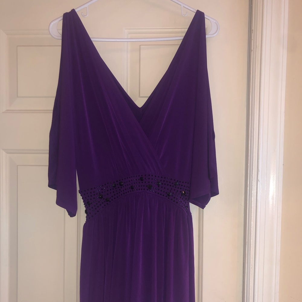 Plunging neck mini party dress. Never worn.